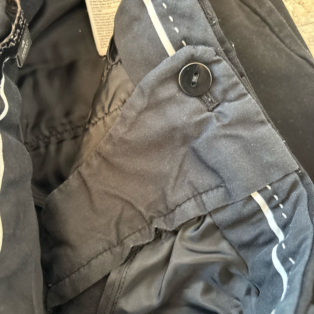 Banana Republic Sloan Trousers Size 4 Black - Picture 5 of 7